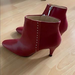 Zara red boots